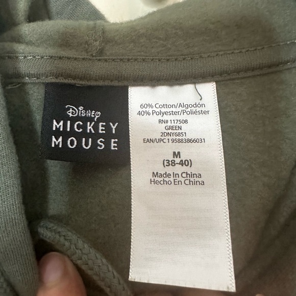 Disney Mickey Mouse Men's Graphic Hoodie,size M - Picture 2 of 4
